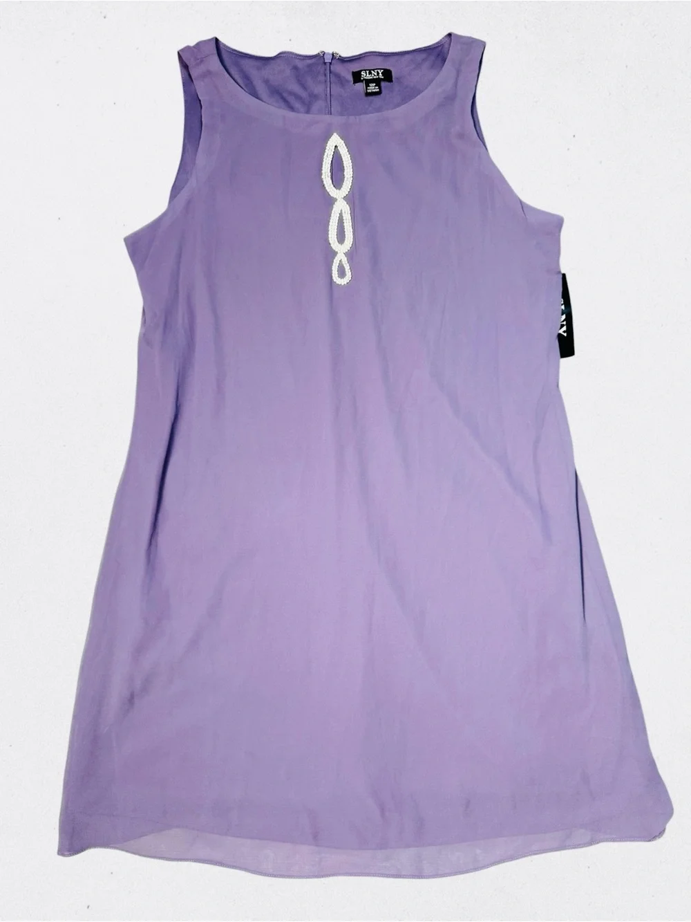 NWT New SLNY High Neck Multi Chiffon Capelet & Dress 2-Piece Set Size 12 Petite